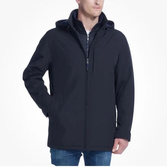 NWT Weatherproof Men’s Ultra Tech Jacket Black Size Medium. - Picture 1 of 5